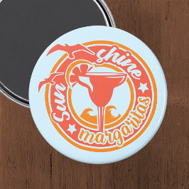 Sol Shine och Margaritas Cruise Door Magnet