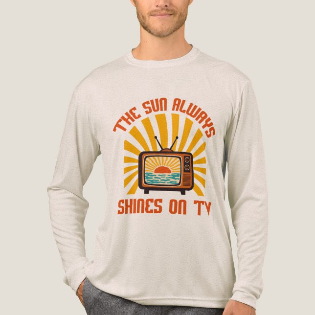 Sol Shines alltid på TV-80s Music Tribute T Shirt (Framsida)