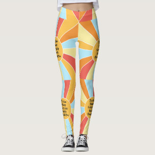 Sol shines varje dag och bör du också göra 2 leggings