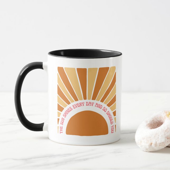 Sol shines varje dag och ska därför du ta 11// mugg (Med munk)
