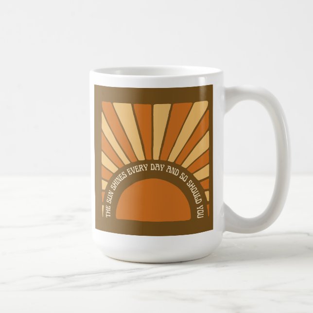 Sol shines varje dag och ska du därför vara 11/ 10 kaffemugg (Höger)