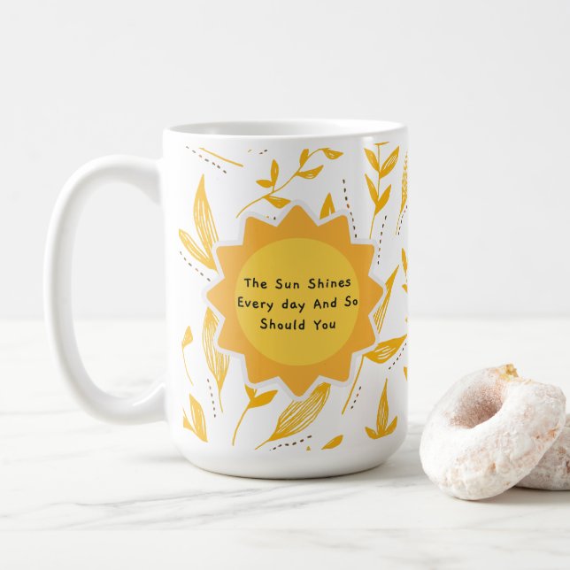 Sol shines varje dag och ska du också göra 8 kaffemugg (Med munk)