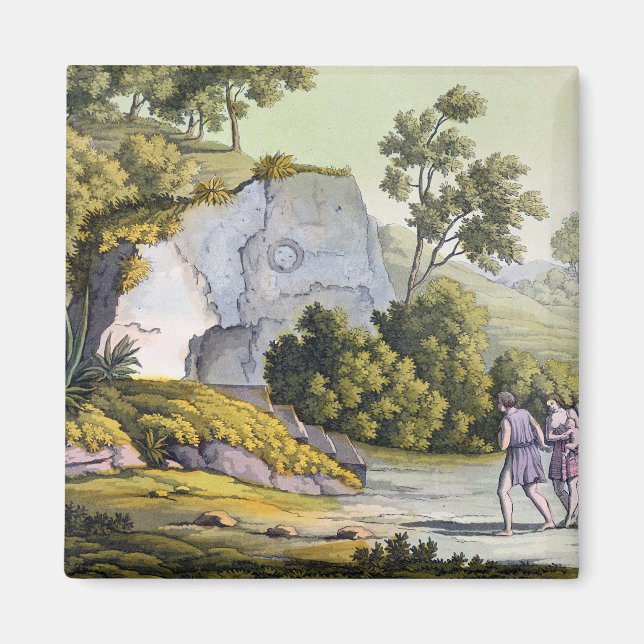 Sol shrine, Peru, från Le Costume Ancien et Moder Magnet (Framsidan)