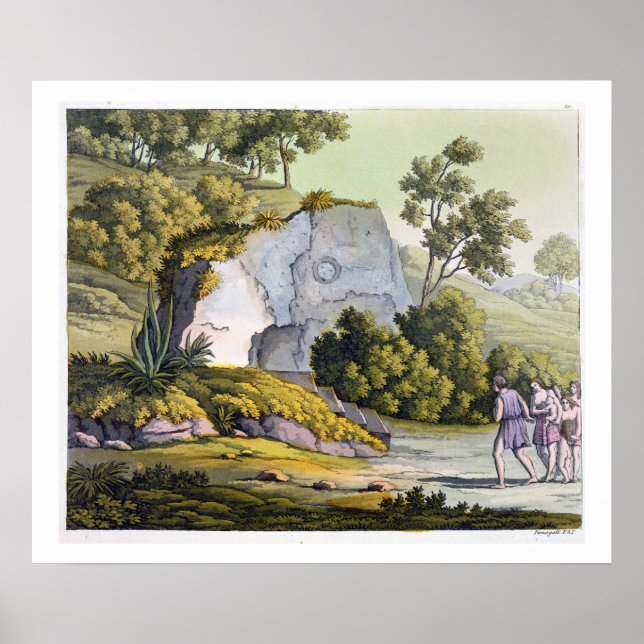 Sol shrine, Peru, från Le Costume Ancien et Moder Poster (Framsidan)