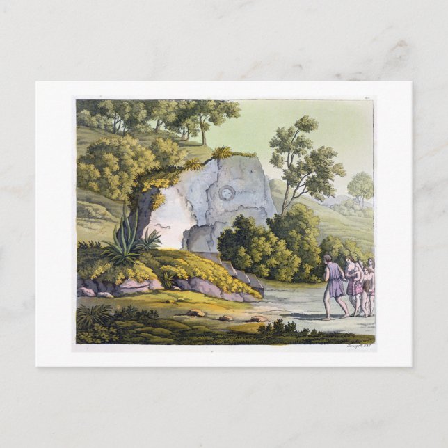 Sol shrine, Peru, från Le Costume Ancien et Moder Vykort (Framsida)