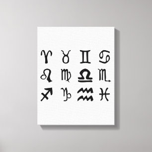 Sol Sign SIlhouettes Canvastryck