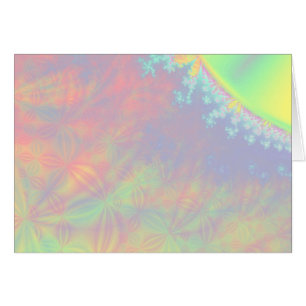 Sol- signalljusFractal. Färgrik Abstract. Hälsningskort