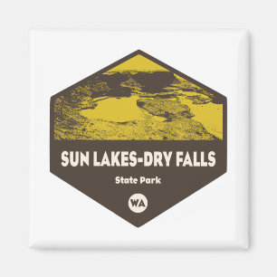 Sol-Sjöar-Dry Falls State Park Washington Washingt Magnet