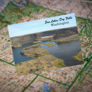 Sol-Sjöar-torra lägenheter, Washington Travel Phot Vykort