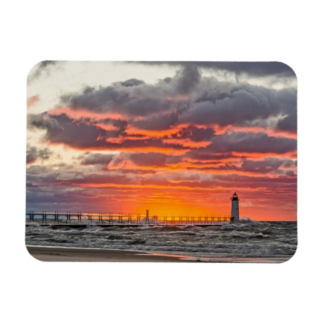 Sol sjunker under horisonten magnet (Horisontell)