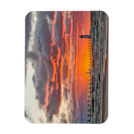 Sol sjunker under horisonten magnet