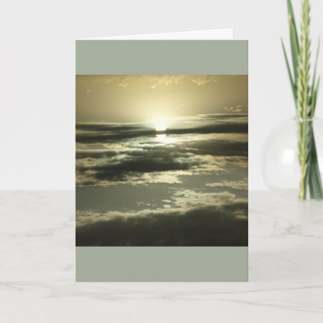 Sol ska för löneförhöjning inspirera hälsningkort kort (Framsida)