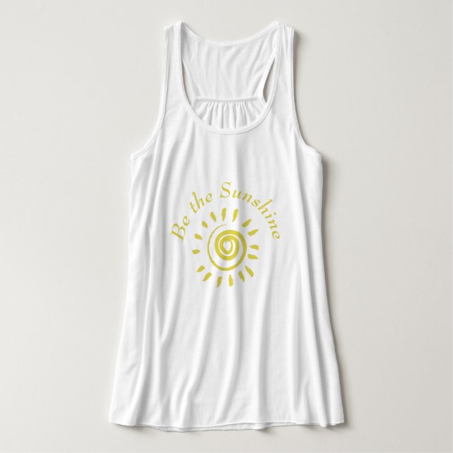 Sol ska vara solskenens inspirationsoffert T-Shirt Linne Med Racerback (Design framsida)