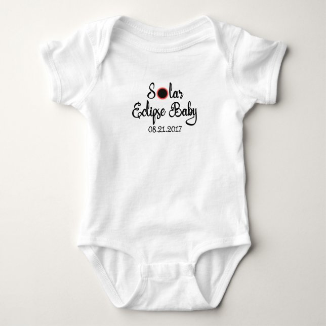 Sol- skjorta för förmörkelsebabyBodysuit T Tee (Framsida)