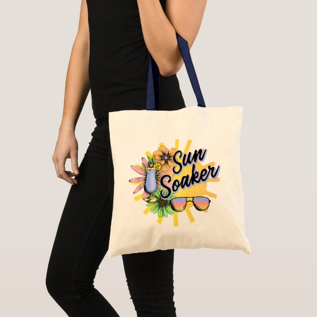 Sol Soaker Beach eller Bassäng Summer Tote Tygkasse (Framsida (produkt))