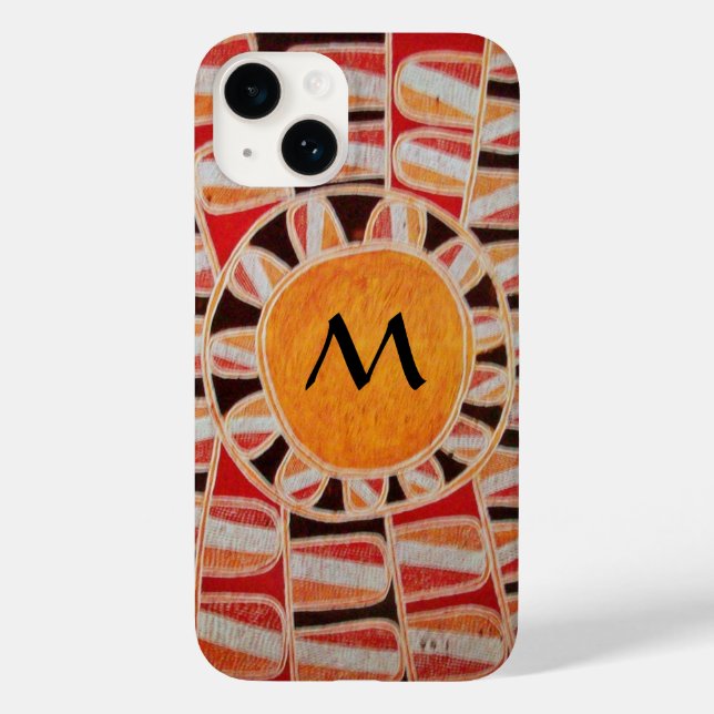 SOL SOLAR ENERGY MONOGRAM gult orange röd svart (Baksida)