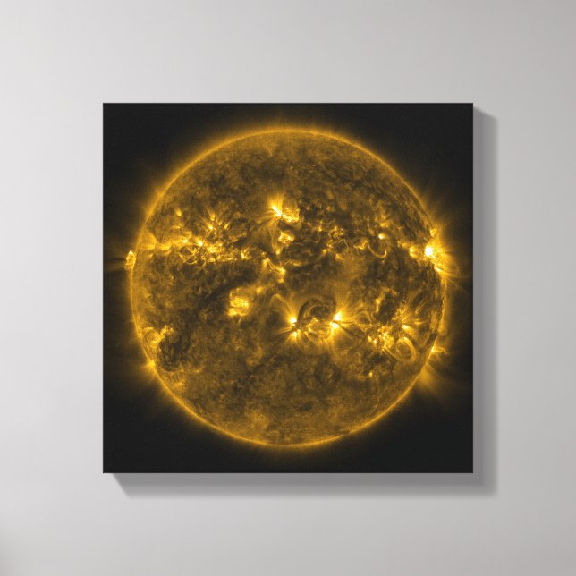 Sol Solar Flares Canvastryck (Framsida)