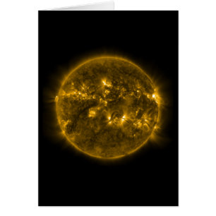 Sol Solar Flares Hälsningskort