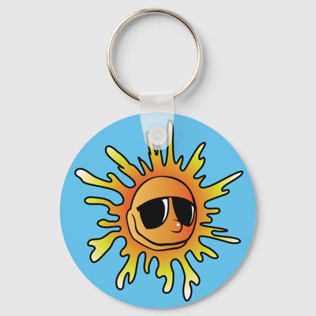 Sol Solglasögon Nyckelring (Framsida)