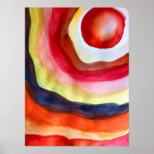 Sol solnedgång poster