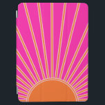Sol Soluppgång Shock rosa och Orange Preppy Sunshi iPad Air Skydd<br><div class="desc">Sol Skriv ut - shock rosa och orange - Solskin,  modern Abstrakt Geometric Sunrise.</div>