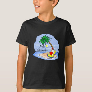 Sol som badar Santa hawaiansk julaftonutslagsplats Tee