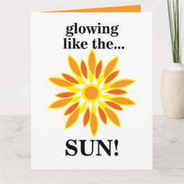Sol som växer som Sol Kort