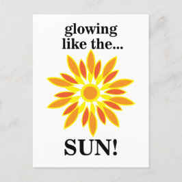 Sol som växer som Sol Vykort