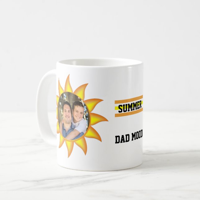 Sol sommar Pappa Mood Fars dag-kaffe Mugg (Framsida vänster)