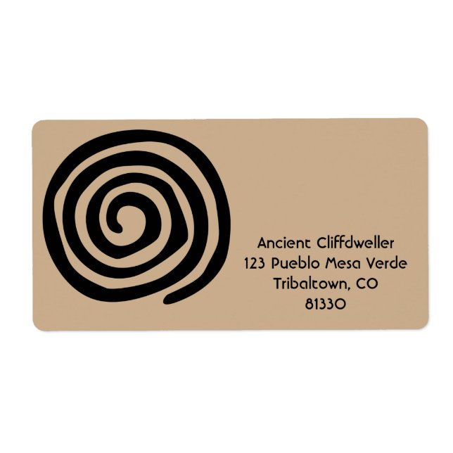 Sol Spiral Native American Tribal Klippkonst Fraktsedel (Framsidan)