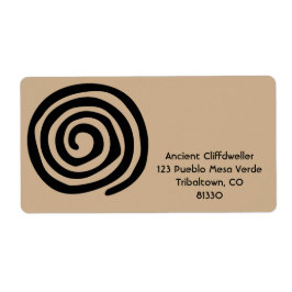 Sol Spiral Native American Tribal Sten Art Fraktsedel