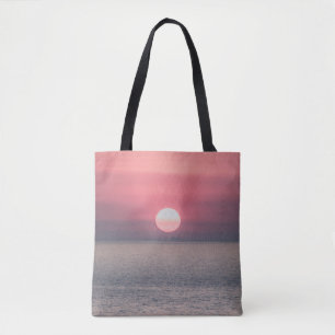 SOL STÄLLNING PÅ OCEAN HORIZON TYGKASSE