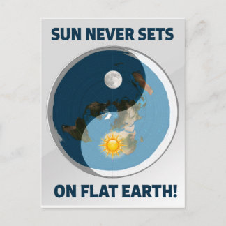 Sol står aldrig på planeten jorden! vykort