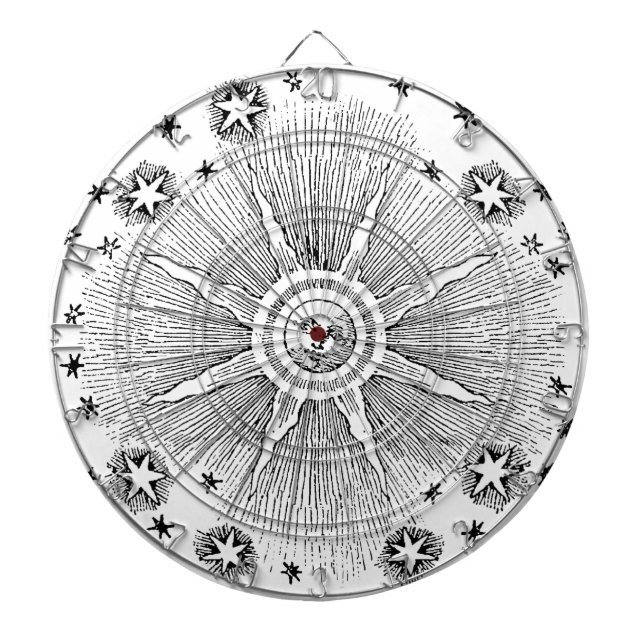 Sol Stars Antique Night Himlar Medieval Zodiac Piltavla (Framsidan)