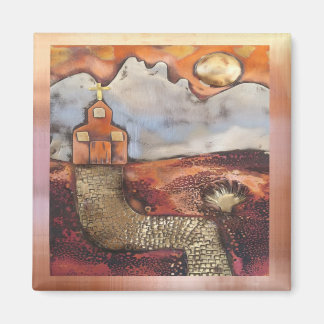 Sol Stiga upp kyrka av Sheri Kerr Magnet