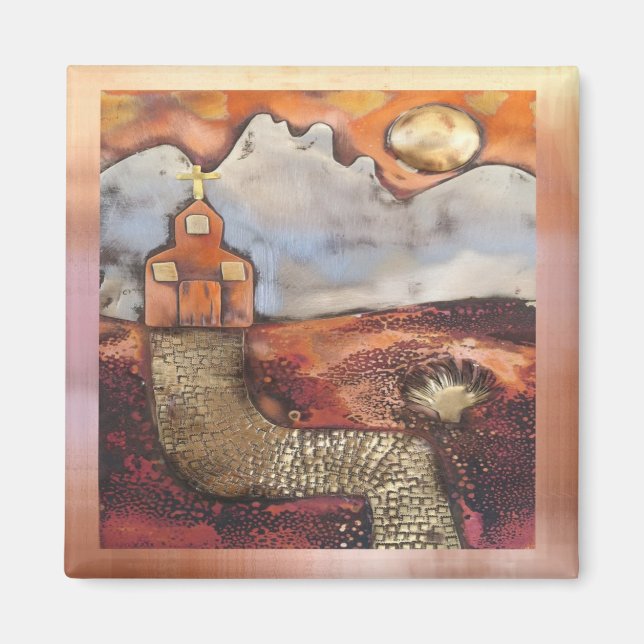 Sol Stiga upp kyrka av Sheri Kerr Magnet (Framsidan)