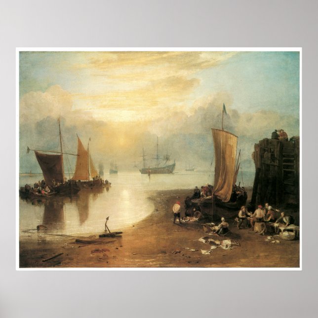 Sol stigning genom ånga, J. M. W. Turner Poster (Framsidan)