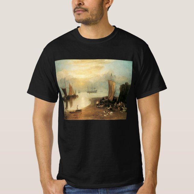 Sol Stigning genom förångare av Joseph Turner T Shirt (Framsida)