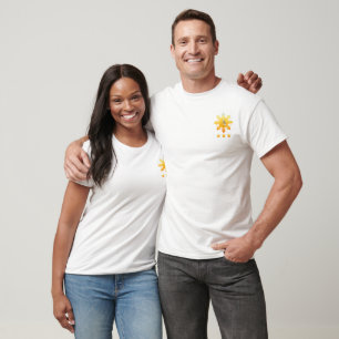 "Sol, stjärnor och PI Karta" Tee Shirt