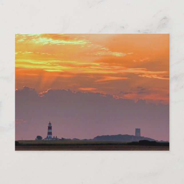 Sol strålar över Happisburgh Vykort (Framsida)