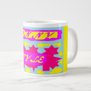 Sol Sunny Shining Ljusa färger Jumbo Mugg