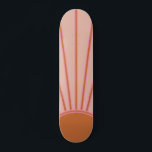 Sol Sunrise Terracotta Earth Tones Sunshine Mini Skateboard Bräda 18,5 Cm<br><div class="desc">Sol Skriv ut - beige/jordtoner/terracotta - Solskin,  Modern Abstrakt Geometric Sunrise.</div>