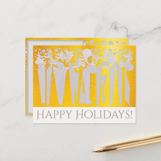 SOL! SUNSHINE! HELGDAGAR I CENTRAL PARK! : HELG VYKORT (Fram/Back In Situ)