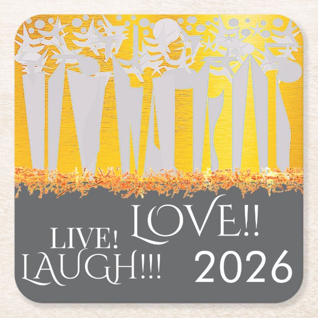 SOL! SUNSHINE! HELGDAGAR I CENTRAL PARK! : UNDERLÄGG PAPPER KVADRAT (Framsidan)