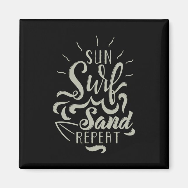 Sol Surf Sand Upprepa Magnet (Framsidan)