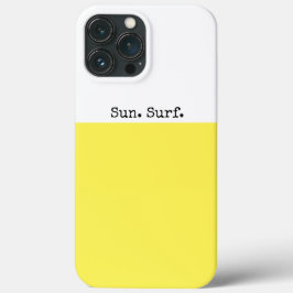 SOL SURFA Bright Lemon Gult White Färg Block