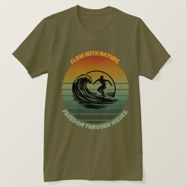 Sol, Surfa och Soul" 🌊 T Shirt (Design framsida)