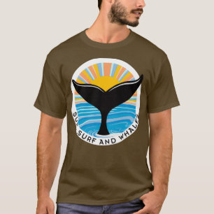 Sol Surfa och valar T Shirt