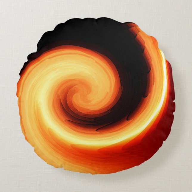 Sol Swirl..... Rund Kudde (Framsidan)