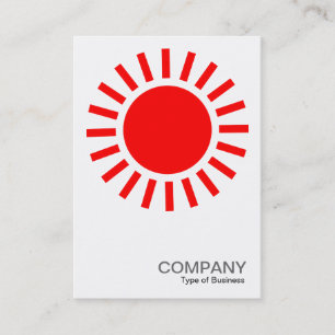 Sol Symbol - Röd Visitkort